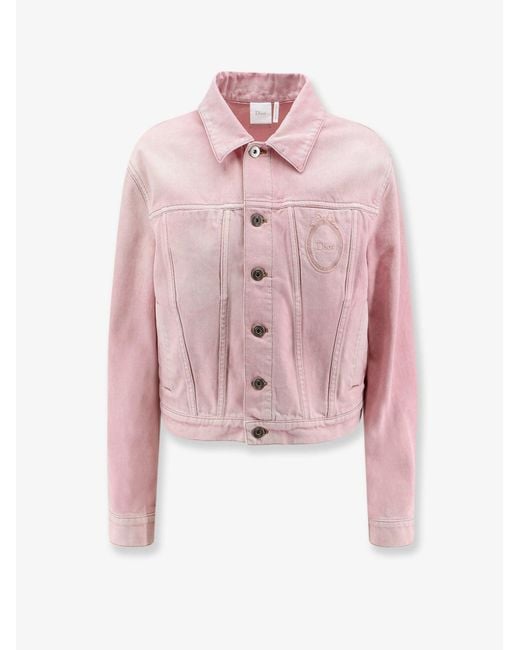 Women's Pink Dior Dior Medaillon Denim Jacket