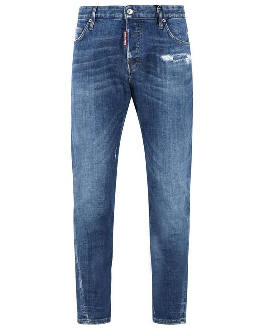 DSquared² Blue 'Twst' Cotton Jeans for men