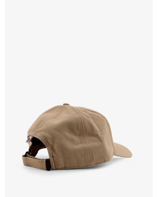 Moncler Natural Hats Cotone for men