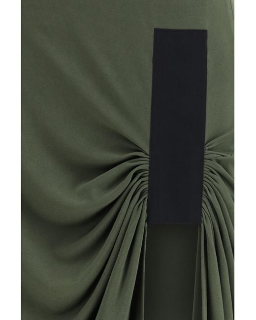 Coperni Green Long Fitted Dress