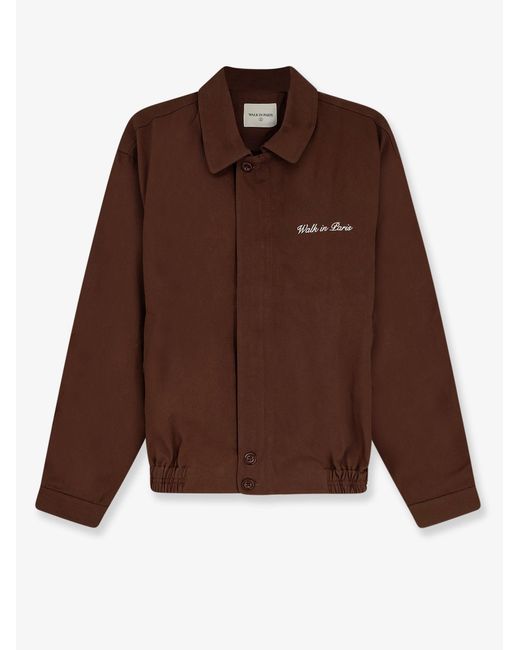 Walk In Paris Brown Cotton Jacket for men