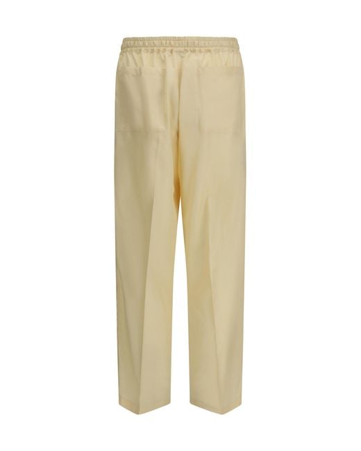 Umit Benan Natural Trousers Julian Silk for men