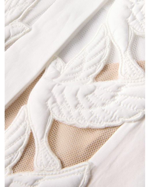 Zimmermann White Luna Applique Shirt