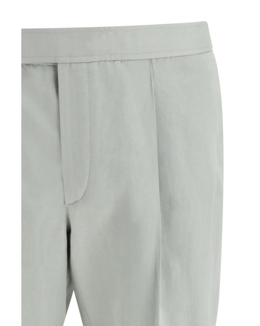 Brioni Gray Melbourne Pants Lead for men