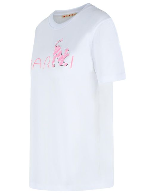 Marni White Cotton T-Shirt