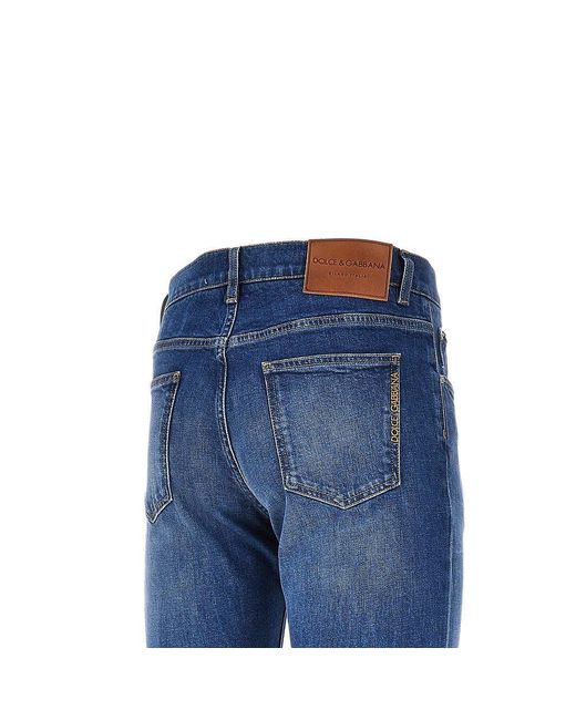 Dolce & Gabbana Blue Dolce&Gabbana Stretch Denim Slim Fit Jeans for men