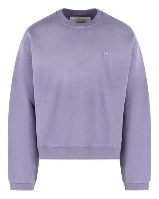 Men's Purple Cotton Sweatshirt