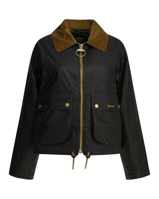 Barbour Black Waxed Cotton Jacket