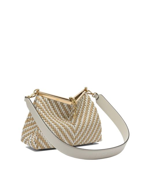 Etro White Small "Vela" Shoulder Bag