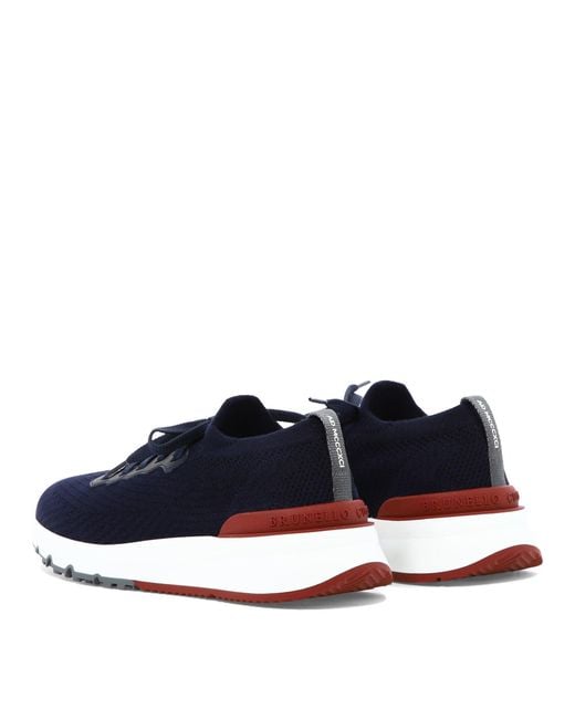 Brunello Cucinelli Blue Runner Sneakers