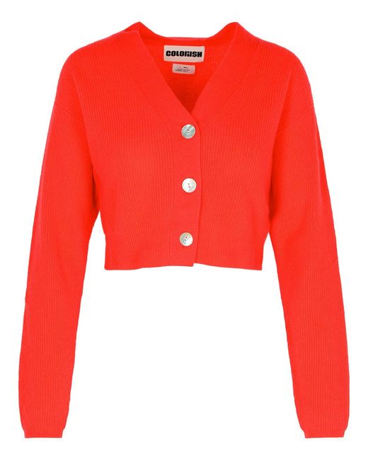 Colorush Red Koa Cashmere Cardigan