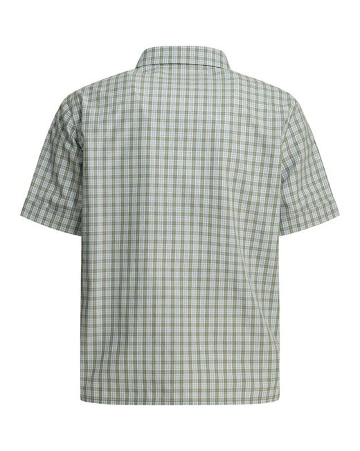 Miu Miu Green Casual Check Shirt