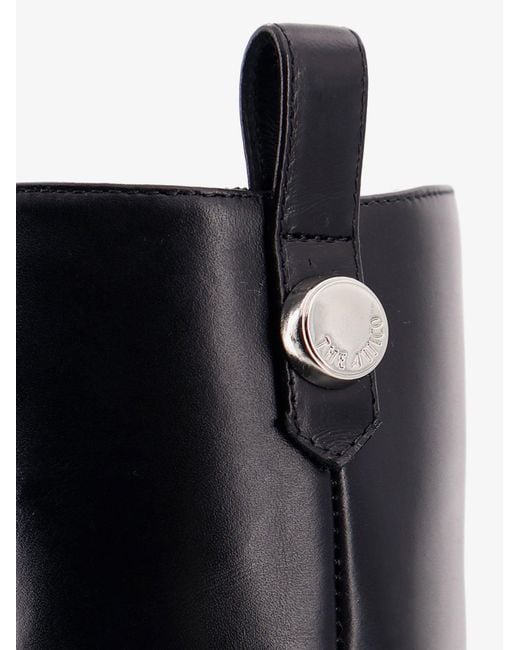 The Attico Black Lea Leather Boots