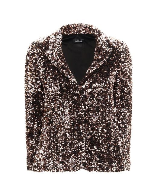 Ella Black Single-Breasted Jacket