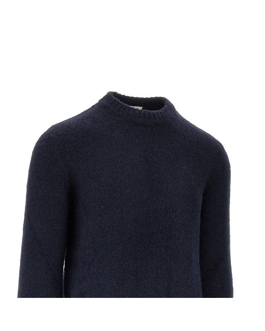 Piacenza 1733 Blue Silk And Cashmere Blend Sweater for men