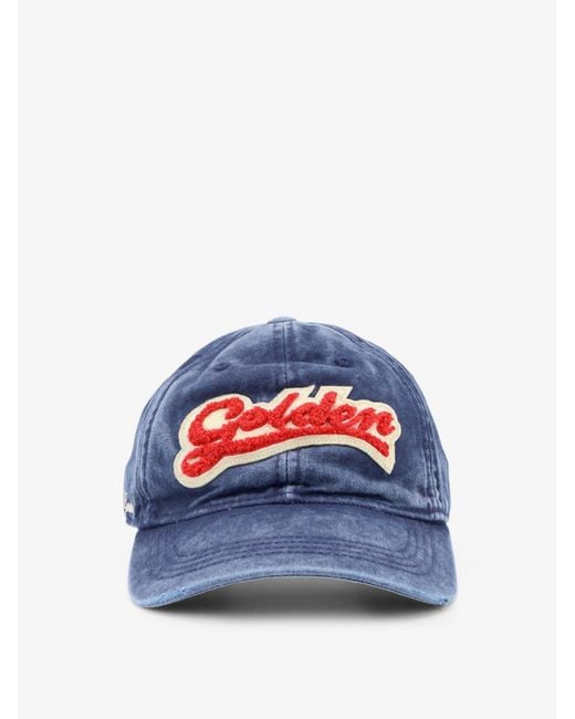 Golden Goose Deluxe Brand Blue Deluxe Brand Cotton Hat for men
