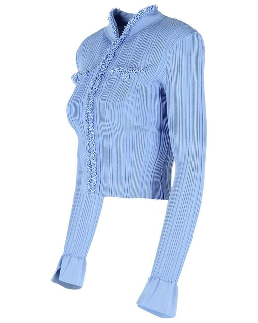 Self-Portrait Blue Self Portrait 'Pearl' Cardigan
