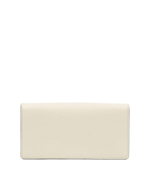 Valextra Natural Clutch "Iside" With Chain