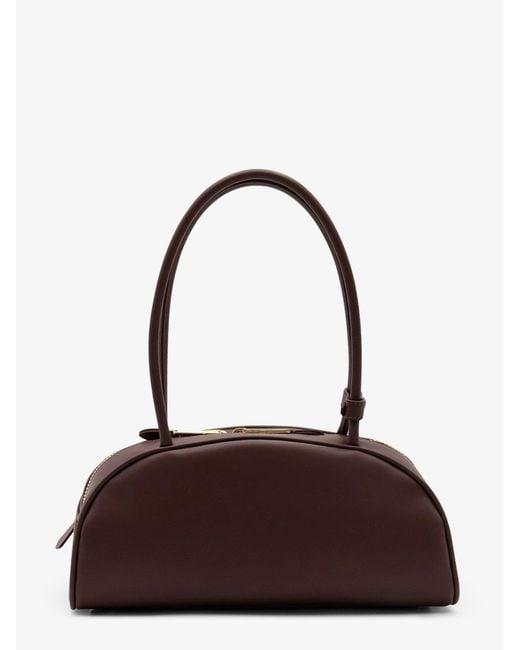Miu Miu Brown Beau Leather Handbag