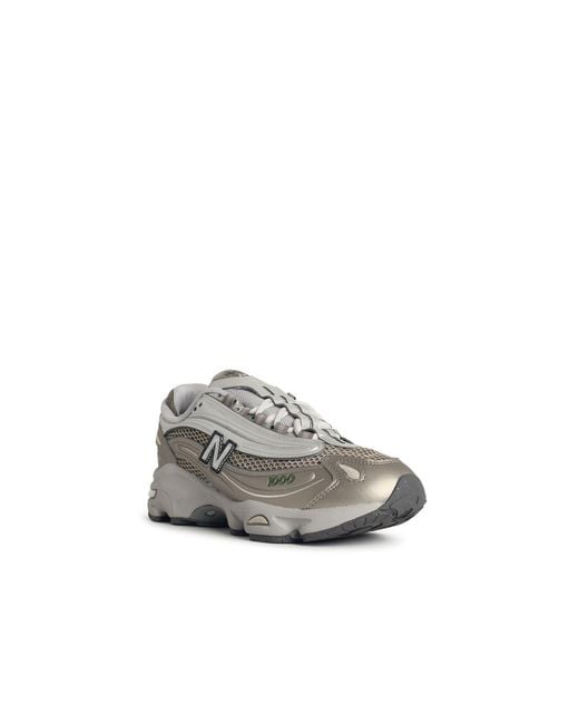 New Balance White 1000 Fabric Blend Sneakers for men