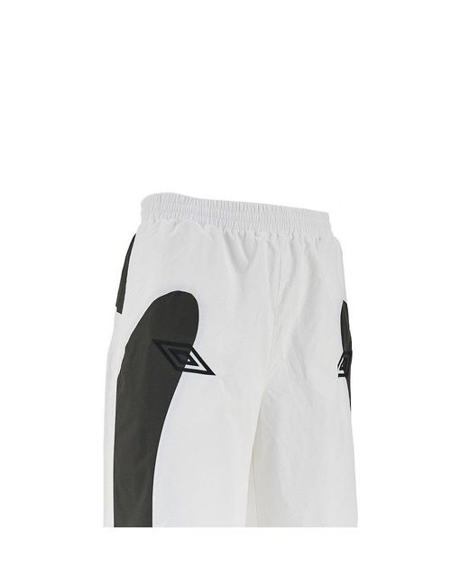 Umbro Gray Technical Ripstop Pants With Logo Embroidery for men