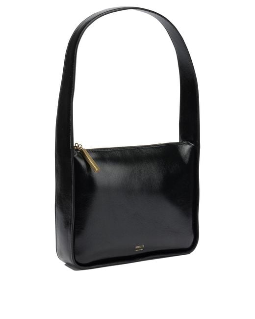 Khaite Black "Lory Squared" Small Shoulder Bag