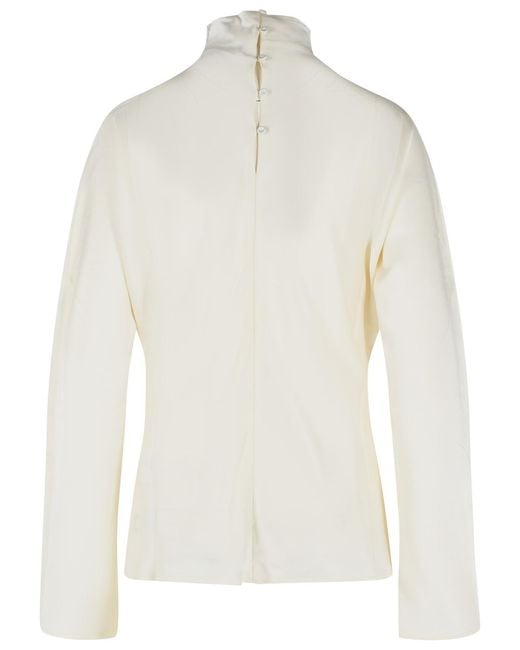 Rohe White Acetate Blend Blouse
