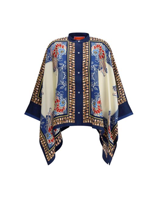 LaDoubleJ Blue Foulard Shirt Silk