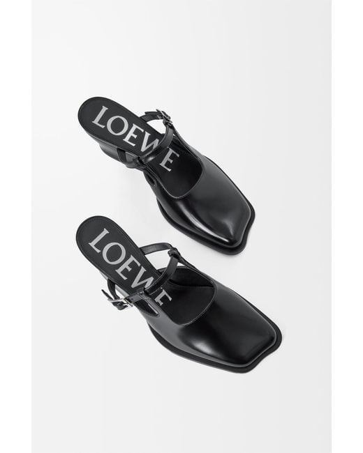 Loewe White Onda High Heels Sabot