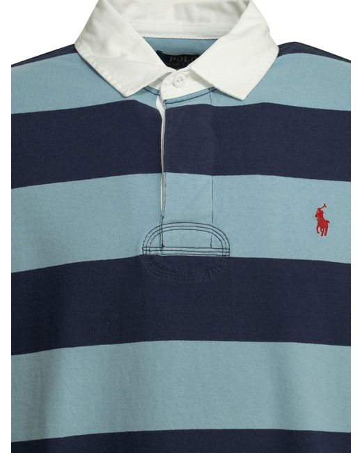Polo Ralph Lauren Blue Polo Shirt With Buttons for men