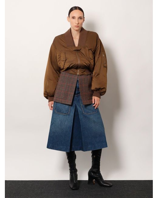 Chloé Green Nylon Bomber Jacket