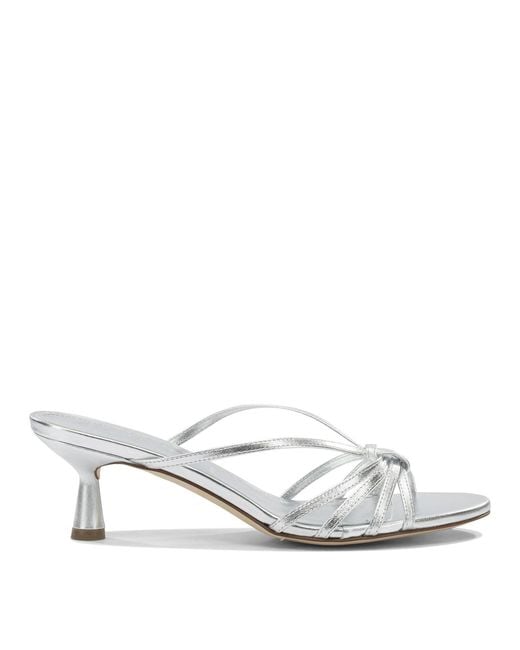 Aeyde White "Abby 550Mm" Heeled Sandals