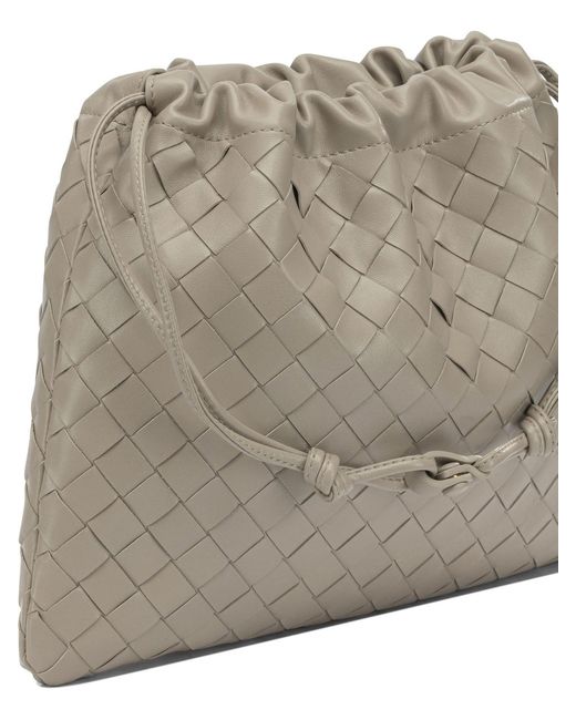 Bottega Veneta Gray Intrecciato Medium Pouch