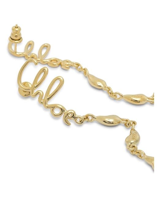 Chloé White Iconic" Earrings