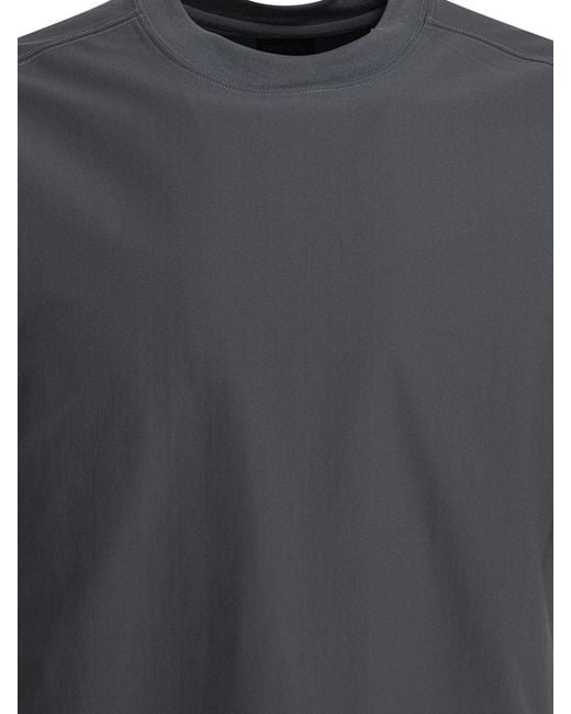 DAIWA PIER 39 Black "Tech" Crewneck T-Shirt for men