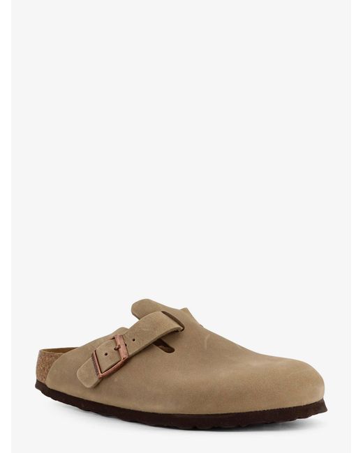 Birkenstock Brown Boston Bs Leather Mule