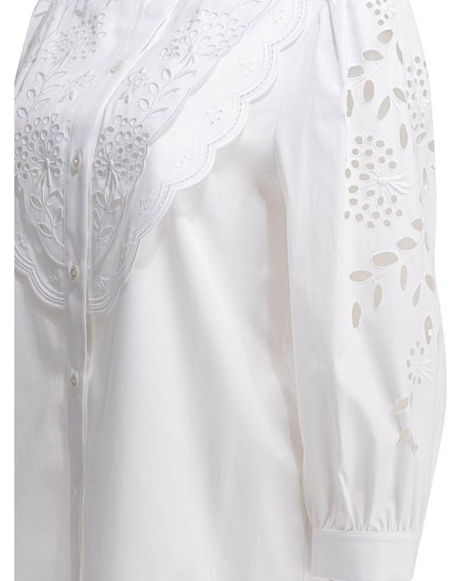 Valentino Embroidered Casual Shirt Shirts White