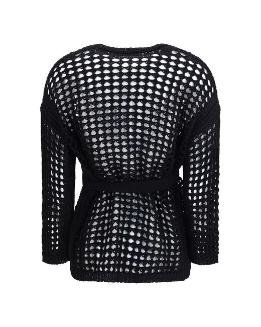 Max Mara Pure Black Knitted Cardigan Nero