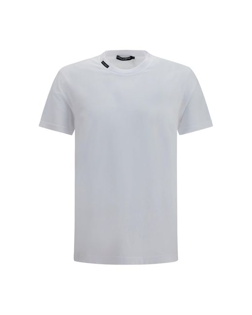 Dolce & Gabbana Gray Cotton Jersey T-Shirt for men