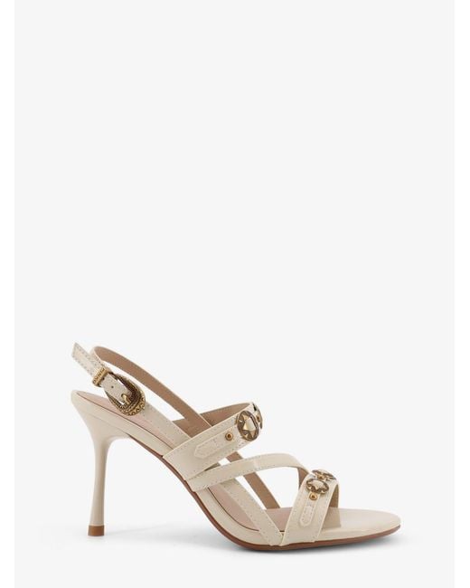 Pinko Natural Vanda Leather Sandals