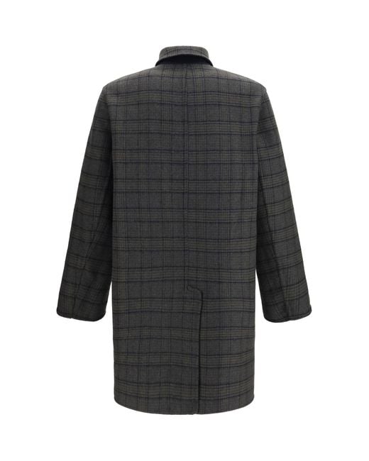Etro Blue Soho Reversible Wool-Blend Coat for men