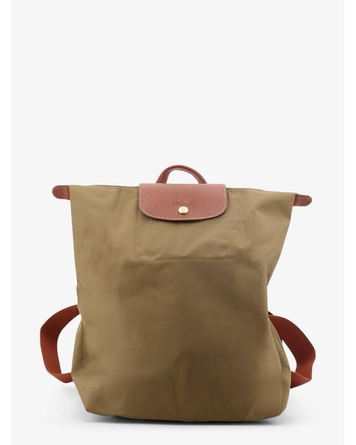 Longchamp Brown Le Pliage Nylon Backpack