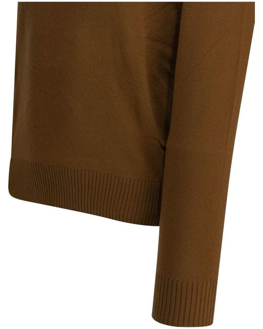 Altum Brown Cashmere Crew-Neck Sweater for men