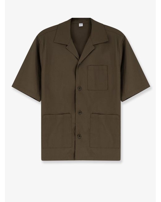 Aspesi Green Shirts Cotone Poliammide Elastan for men