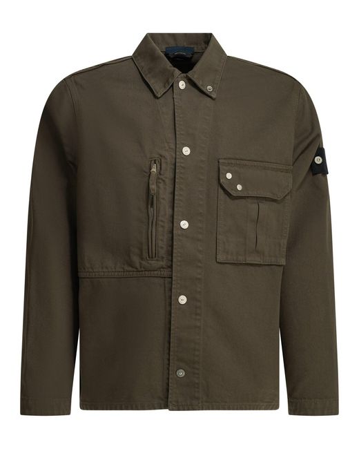 Men's Green Overshirt Jacket