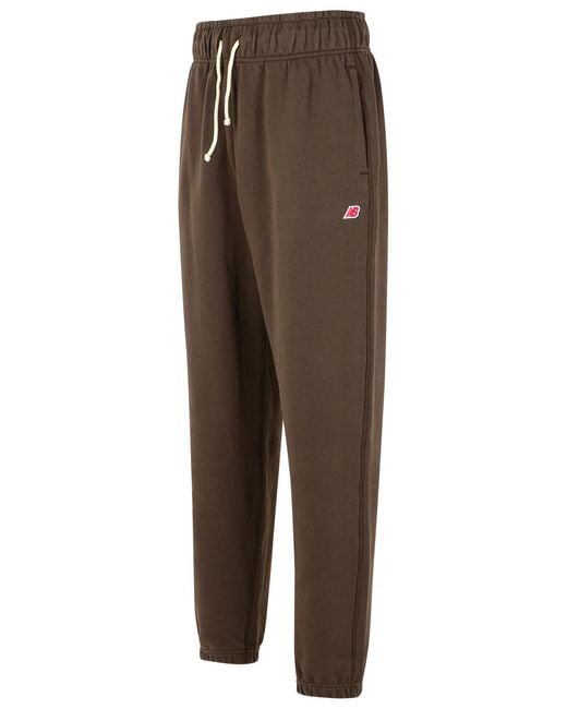 New Balance Brown Cotton Trousers