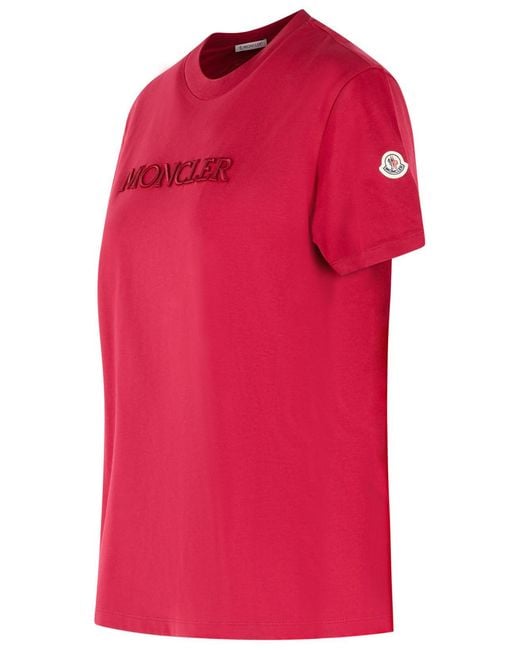 Moncler Red Cherry Cotton T-Shirt