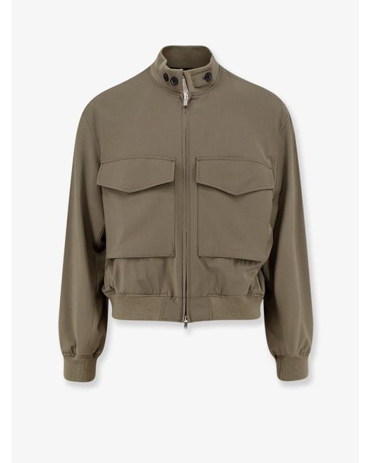 TONYWACK Green Wool Blend Jacket for men