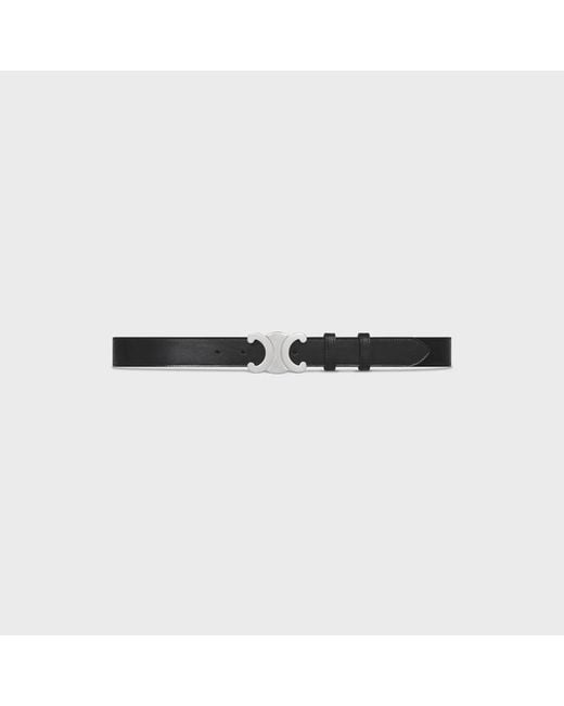 Céline Black Triomphe Belt for men