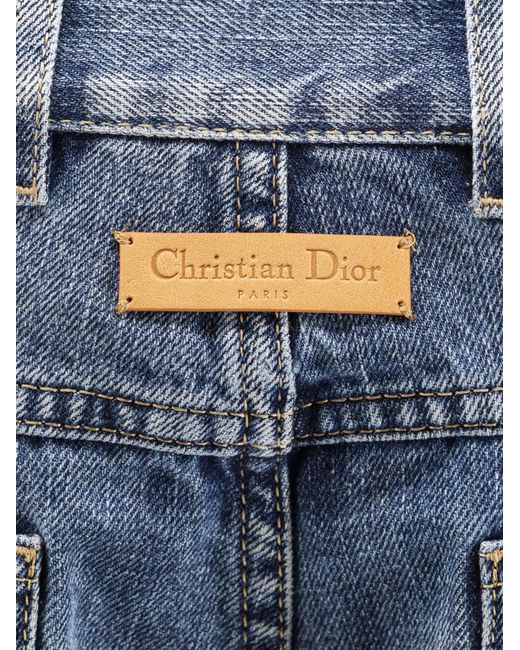 Dior Blue Dior Regular Fit Stone-Washed Denim Jeans